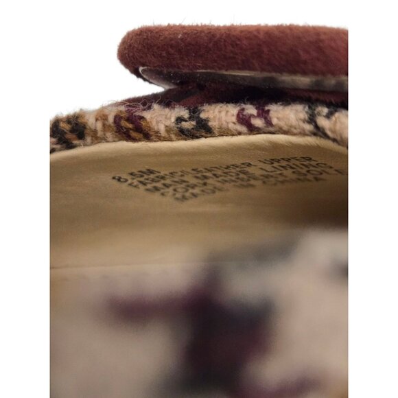 Alex Marie Womens Size 8.5 Houndstooth Dorsay Pointy Toe Flats Academia Preppy - Picture 9 of 9